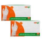 Kit 2 Luva Látex Com Pó Uso Geral Média 100Un MBlife - Medix