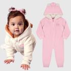 Kit 2 Macacão Bebe Soft Zíper Inverno Menina Menino Térmico