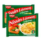 Kit 2 Macarrão Instantâneo Nissin Lámen Sabor Legumes 80g