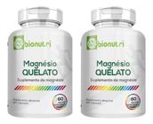 Kit 2 Magnésio Quelato 500mg 60 Capsula Suplemento Vitamina - bionutri