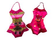 Kit 2 Maiô biquíni moda praia infantil meninas