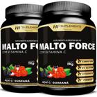 Kit 2 Malto Force Maltodextrina Com Vitamina C 1Kg Hf