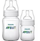 Kit 2 Mamadeira Classic Anticólica Avent 125/260ml Cristal