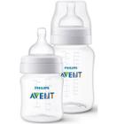 Kit 2 Mamadeiras ANTI-COLIC Transp 125/260ML+Bico Nº 4-Avent - Philips Avent