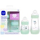 Kit 2 Mamadeiras Mam Easy Start Set 130ml (Bico O Super Lento) e 260ml (Bico 2 Fluxo Médio) Mam