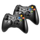 Kit 2 Manete Conexão Sem Fio para Console Xbox 360 Slim Fat Controle Joystick Wireless PC Gamer