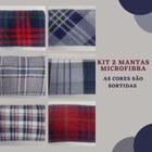 Kit 2 Manta Microfibra Casal Sortida 1,80 x 2,00