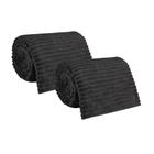 Kit 2 Mantas Cobertor Casal Microfibra Canelada Antialérgica Coberta Riscada Macia 2,00x1,80m