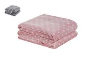 Kit 2 Mantas Para Cama de Casal Plush Soft Queen Estampada - Casa Pedro