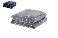 Kit 2 Mantas Para Cama de Casal Plush Soft Queen Estampada - Casa Pedro