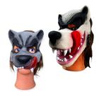 Kit 2 Máscaras Lobo Mau Com Língua Pra Fora Fantasia Festa