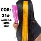 Kit 2 Mecha Colorida P/ Cabelo Aplique Tic Tac Colorido 70cm