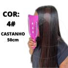 Kit 2 Mecha Colorida P/ Cabelo Aplique Tic Tac Colorido 70cm