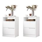 Kit 2 Mesas de Cabeceira Sole 2 Gavetas Flex - Móveis Albatroz