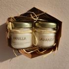 Kit 2 Mini Vela Aromática Perfumada Vanilla e Lavanda 40g cd - Likare Home & Beauty