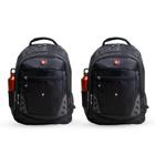 kit 2 Mochila Masculina Grande Preta Fuji Swiss Move