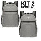 Kit 2 Mochilas Mala Bolsa Viagem Resistente Coreana Escolar Masculina Faculdade Feminina - Cores - New Bag