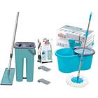 Kit 2 Mops - Rodo Mop Flat 5L E Spin Mop Balde Giratório 8L - 123util