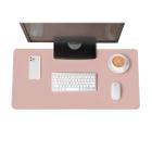 Kit 2 Mouse Pad Grande 70x30cm Em Sintético Slim Gamer Computador Notebook Rosa Claro
