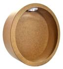 Kit 2 Nichos Redondos Simples com Led 37x15 Mdf Madeira