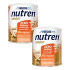 Kit 2 Nutren Senior Complemento Alimentar Baunilha Zero Lactose 740g