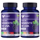 Kit 2 óleo de semente de uva resveratrol 60 cáps muwiz