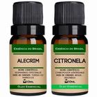 Kit 2 Óleos Essenciais 10ml - Alecrim + Citronela - Essência do Brasil