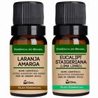 Kit 2 Óleos Essenciais 10Ml - Laranja Amarga + Eucalipto - Essencia Brasil