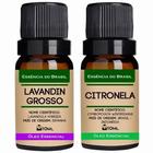 Kit 2 Óleos Essenciais 10ml - Lavandim + Citronela - Essência do Brasil