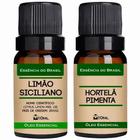 Kit 2 Óleos Essenciais 10Ml Limão Siciliano + Menta Piperita