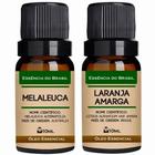 Kit 2 Óleos Essenciais 10ml - Melaleuca + Laranja Amarga - Essência do Brasil