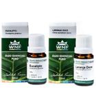 Kit 2 Óleos Essenciais Laranja + Eucalipto WNF Aromaterapia