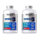 Kit 2 Omega 3 Fish Oil Meg-3 Epa 540mg Dha 360mg 240 Caps. - Katigua