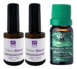 Kit 2 Ônico Blend Pincel + 1 Óleo Essencial De Melaleuca - RHR Cosméticos