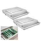 Kit 2 Organizador De Gaveta Divisor Porta Talheres Extensível Cozinha Logic - Ou