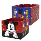 Kit 2 Organizador De Mesa Multiuso Médio Mickey Mouse Disney