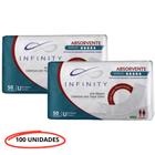 Kit 2 Pacotes Absorvente Adulto Geriátrico - Infinity Total 100 Unidades