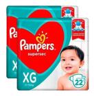 Kit 2 Pacotes Fraldas Pampers Descartável Infantil Atacado