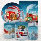 Kit 2 Painéis E Capas 3D Sublimado Natal Fkpc-1023