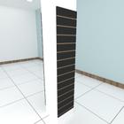 Kit 2 Painel canaletado preto 2 un 40x180 placas Painel canaletado kit Painel canaletado Preto