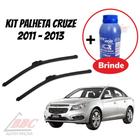 Kit 2 Palhetas Limpador De Parabrisa Dianteiro Cruze 2011 até 2013