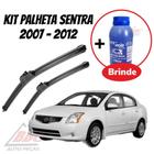 Kit 2 Palhetas Limpador De Parabrisa Dianteiro Sentra 2007 - 2012