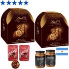 Kit 2 Panetones Lindt Duplo Chocolate, Trufa e Doce de Leite