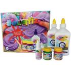 Kit 2 para fazer slime euqfiz Slime neon