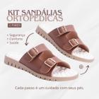 Kit 2 Pares Chinelo Feminino Confortável Massageador Esporão