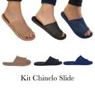 Kit 2 Pares Chinelo Feminino Slide