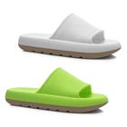 Kit 2 Pares Chinelo Nuvem Feminino Slide Conforto Macio