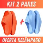 Kit 2 Pares Combo Chinelo Masculino Feminino Super Leve 100% EVA