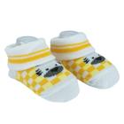 Kit 2 Pares de Meia para Bebê RN Menino Amarelo Pimpolho - Ref. 91333