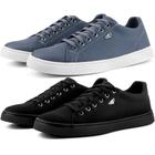 Kit 2 Pares de Sapatenis Masculino Skate Cotidiano Casual Tenis Confortável Dia a Dia